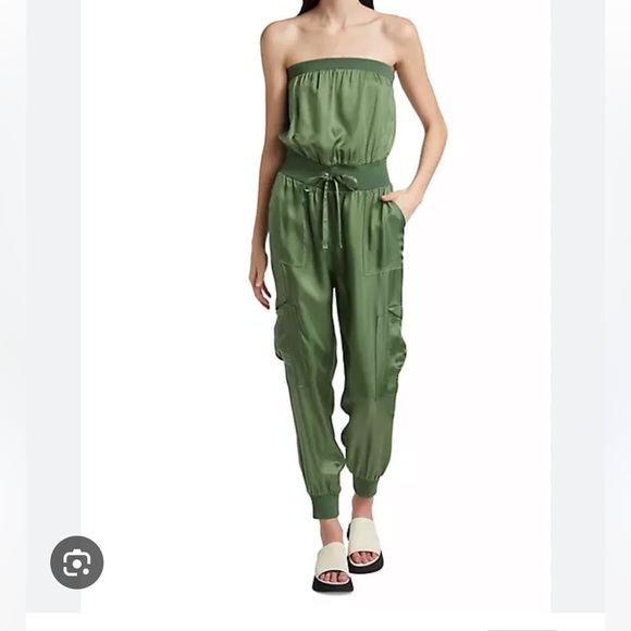 cinq a sept Pants - Cinq à Sept Patrice Satin Strapless Jumpsuit. Worn once